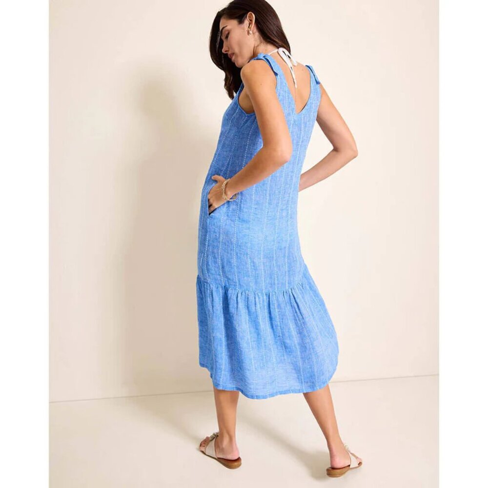 Tommy Bahama Linen Midi Coverup Dress XL - Picture 4 of 9